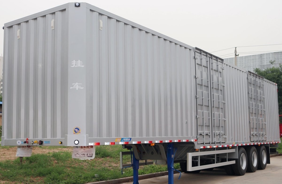 OEM Cooling Van Truck Semi Trailer Refrigerated Van Trailer Tri Axle Semi Freezer Trailer