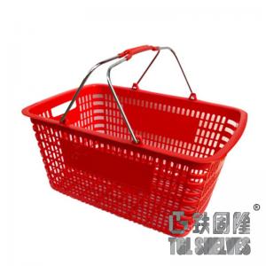 Quality Retail Store Wire Mesh Metal Shopping Basket Zinc Or Chromed wholesale