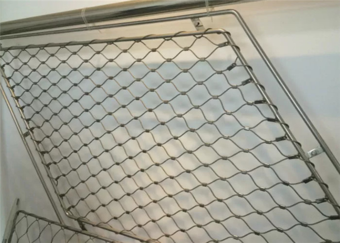 Ferruled Safety Fence 2mm Stainless Steel Wire Rope Mesh