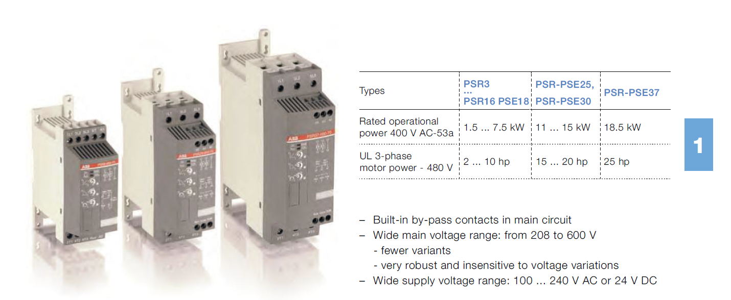 AF12-30-01-13 Low Voltage Contactor Coil Voltage 50/60HZ-DC 1SBL157001R1301