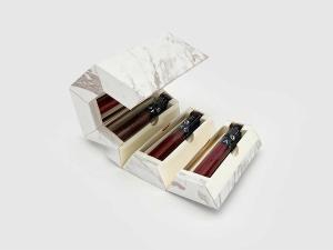 China Custom Marble Lipstick Gift Box Magnetic Gift Box Valentine's Day Gift on sale