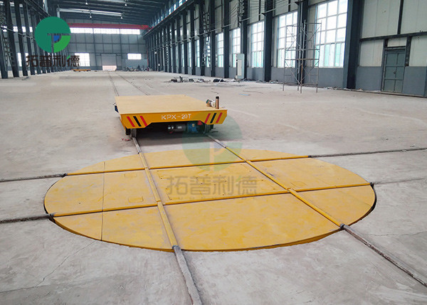 Warehouse Apply 360 Degrees Motorized Railway Electric Turntable