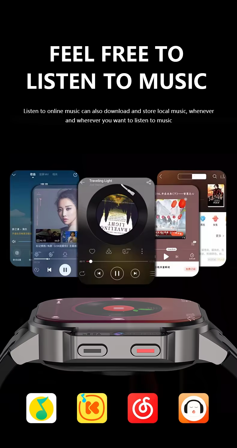 Eraysun Hot Full Netcom 4G Smartwatch 2.13inch AMOLED Camera WIFI GPS APP Market Sport IP67 B22 Smart Watch With Sim Card
