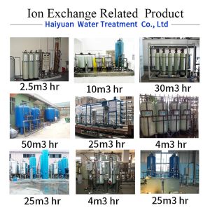 60HZ Deionized Water Systems , Mixed Bed Deionizer Bipass RO 1000LPH