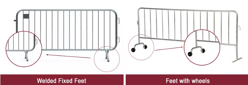 Hot Dip Galvanized Metal Crowd Control Fence Panels For Public Events 1.1*2m