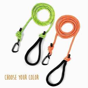 China Weather Resistant Reflective Rope Dog Leash Lightweight Climbers Carabiner Clip on sale