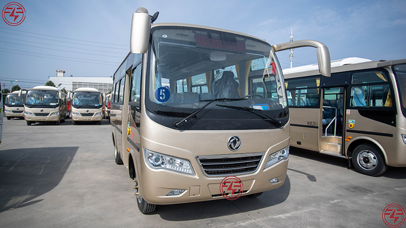 2022 Dongfeng 19seat Diesel Luxury Passenger Bus 1900mm In-car Height 103km Engine Power
