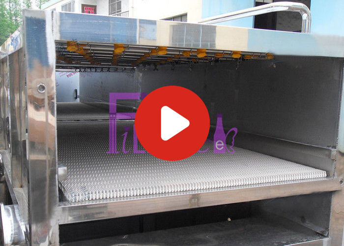 Pure Water Spray Bottle Packing Machine Sterilizer Ice Tea Cooling Machine