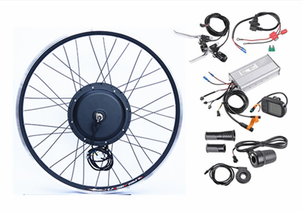 36v 350 Watt motorized bicycle conversion kit Hub Motor Wheel E bike Front Or Rear with LED
