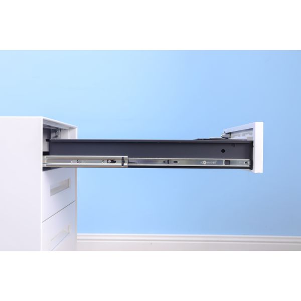 Electronic Password Lock Mobile Pedestal 3 Drawer Metal Movable Cabinet