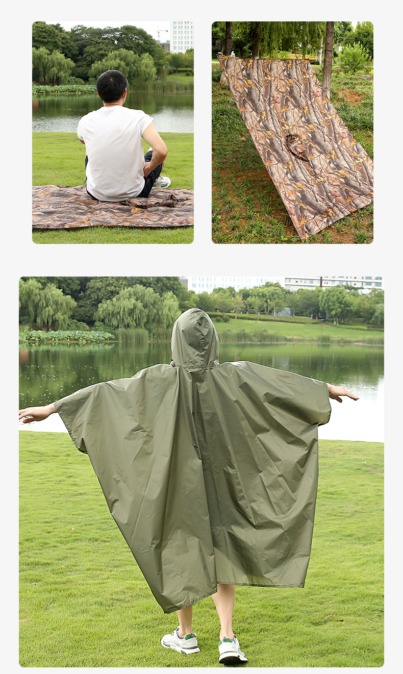 Yellow Rain Coat Overalls Hooded Hi Vis Rainwear Heavy Duty PONCHO