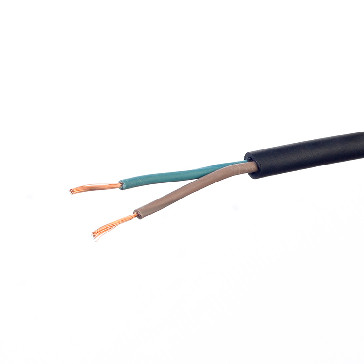 VDE KC Certificated H07rnf 2 Core Flame Resistance 2x0 75 Electric Wire Ce Ccc Approval Safe Waterproof Power Cable
