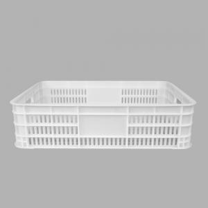 China Durable Ventilated Plastic Turnover Basket for Food Grade Storage and Distribution on sale