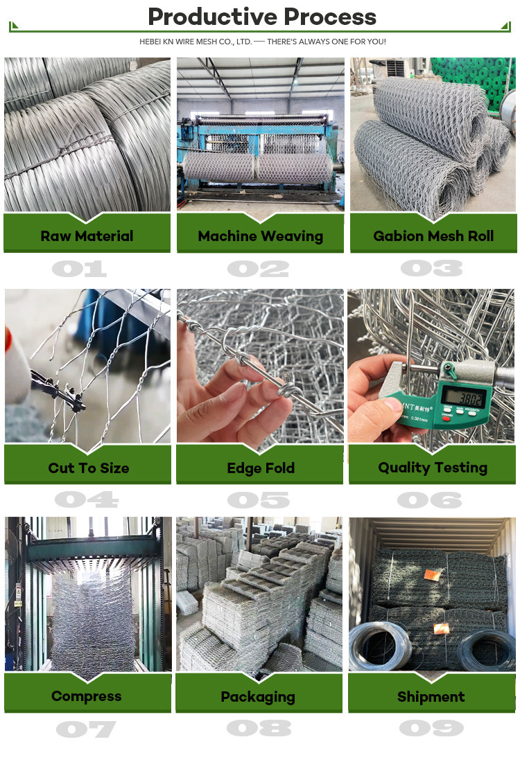 Heavy Duty Gabion Baskets For Slope Protection Tianjin Port 2.0-4.0mm Wire Diameter