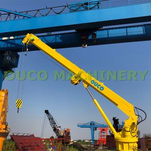 Quality Fixed Marine Hydraulic 10m/Min 20m Telescopic Boom Crane wholesale