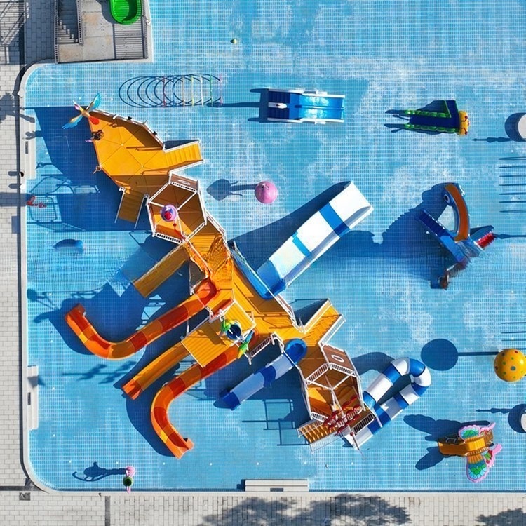 New Products Fiberglass Water Park Equipment Super Pirate Ship