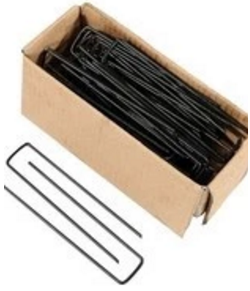 Carbon Steel Ground Grass Staple Pins， Landscape Fabrics Turf Pins 4"-14" Length