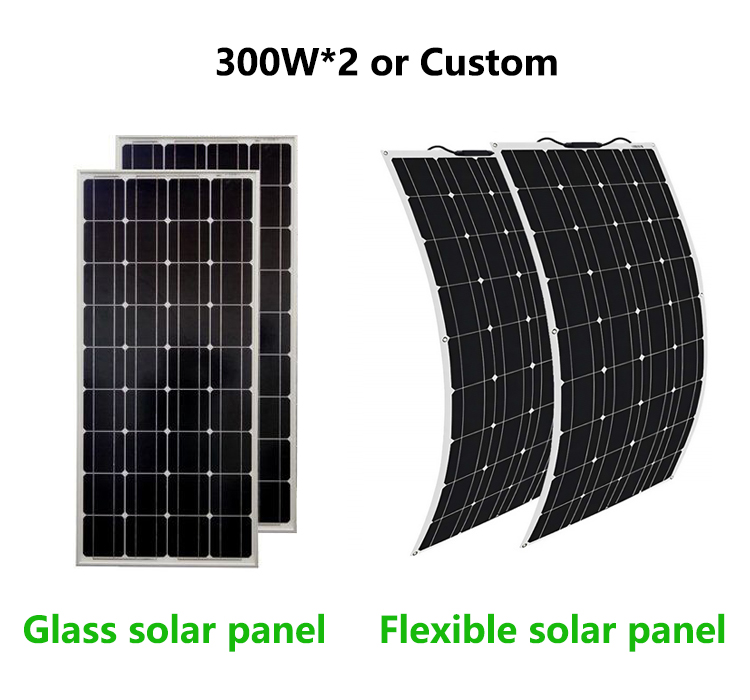 Polycrystalline Silicon Solar Power Panel Kit Off Grid Inverter Charger 600 Watt