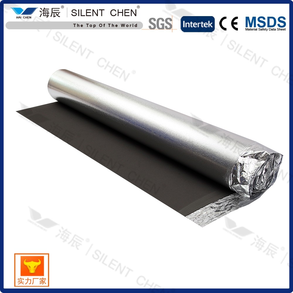Sound Proof EVA Acoustic Floor Underlayment With Aluminum Foil For Floating Flooring