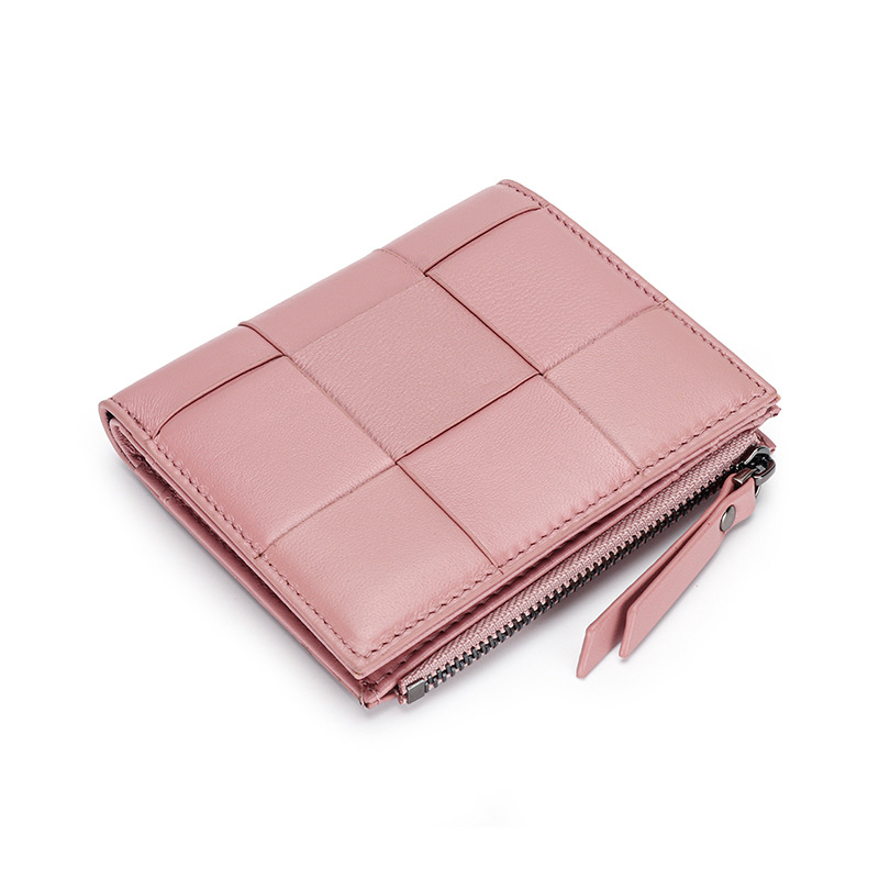 Daily Used Genuine Leather Rfid Blocking Zipper Wallet for Women's Essential Items