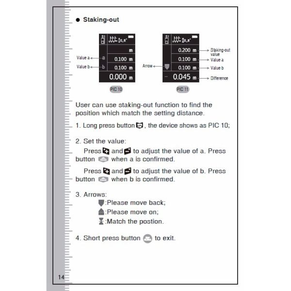 Rechargeable 70m Color display high-precision Laser rangefinder distance meter trena Laser tape measure Diastimeter