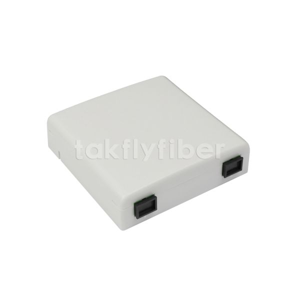 86 Type FTTH Faceplate Box SC APC SC UPC 2 Port Fiber Optic Wall Outlet