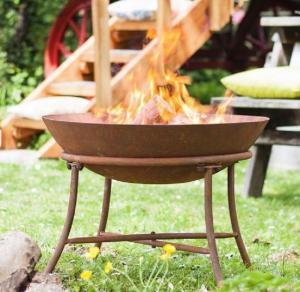 Quality Modern Decorative Corten Steel Fire Pit Metal Fire Bowl With Stand wholesale