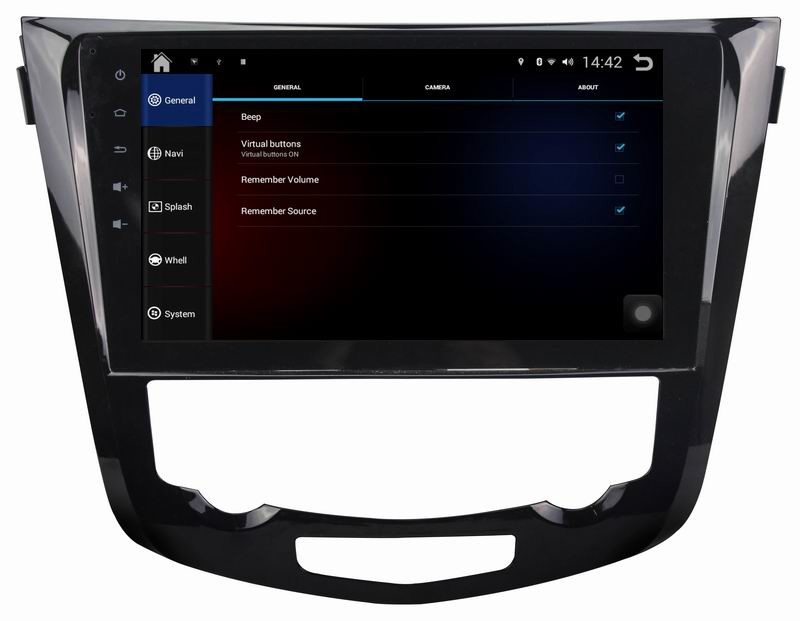 Ouchuangbo 10.1 inch big screen car radio android 4.4 for Nissan X-Trail 2014with auto gps navi 3G wifi BT