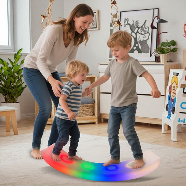 TouchControl Color Changing Seesaw Swing Waterproof Outdoor Furniture for Backyard Outdoor Garden Decor Furniture