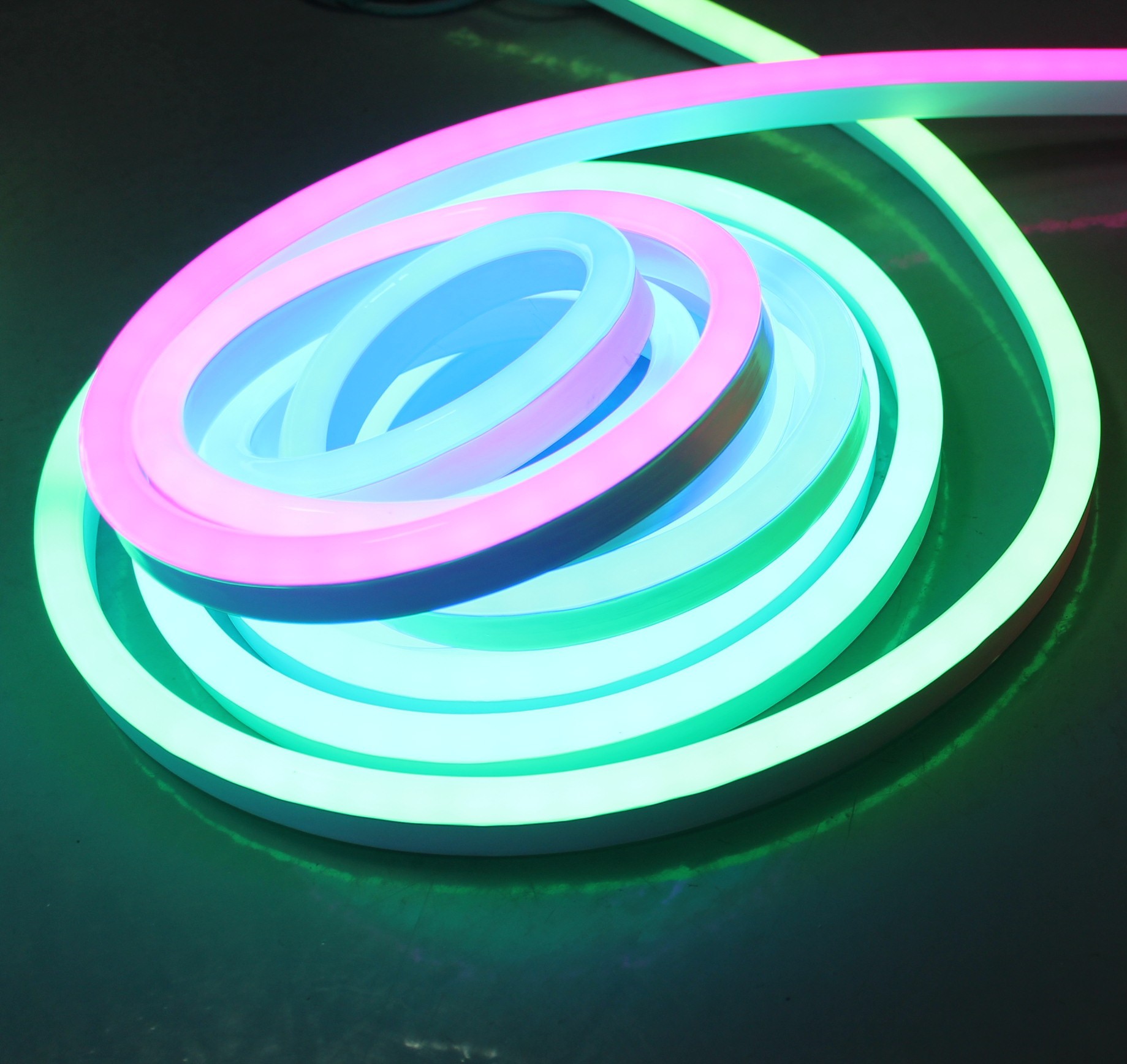 Mini RGB Digital Pixel Chasing Led Strip Neon Flex Rope Light 24v