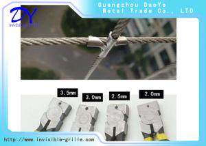 Quality Fireproof Stainless Steel Cross Clip For 316 304 Wire Invisible Safety Grille wholesale