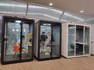 China Shed A Miniature Office POD Phone Booth Apartment Home Prefab Houses on sale