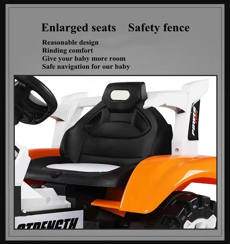 2023 Kids Electric Tractor Ride On Car for Children 6V Music Player Age Range 5-7 Years
