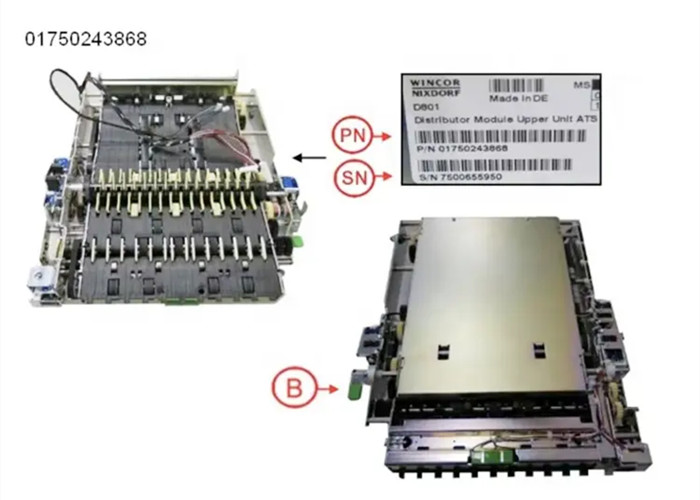 ATM Machine Parts Wincor Distributor Module Upper Unit ATS 01750243868 1750243868