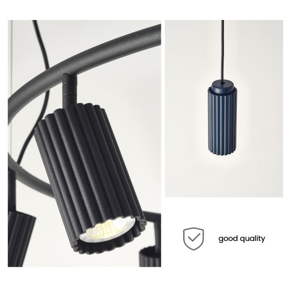 Nordic Brief Spot Chandelier Lighting Designer Rotatable Lights Donna Circle Chandelier(WH-MI-156)