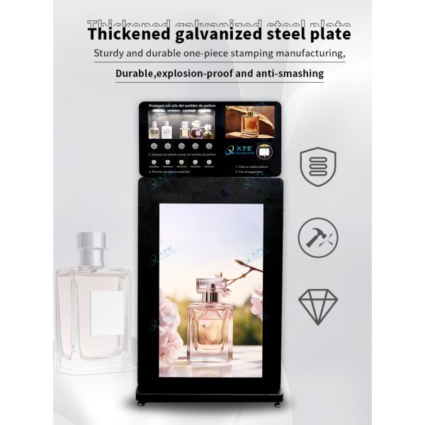 XYZ Commercial Street Perfume Vending Machine Fully Automatic Freestanding Cologne Perfume Spraying Vending Machine