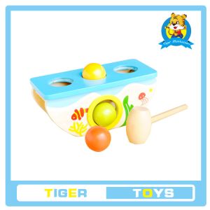 wooden toys,educational toys for kids-Wooden Pegs Game-Knock hamaster/mouse