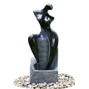 Quality Fiberglass / Resin Material Modern Garden Fountains With Lights wholesale