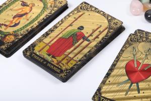 China Tarot Themed Custom Plastic Playing Cards Custom Deck Of Cards Bulk on sale