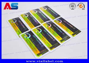 China Laboratory 10ml Vial Labels A4 Laser Pharma Vinyl Sticker With Hologram Effect on sale