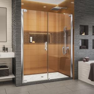 Quality Modern Aluminum Frameless Pivot Shower Door Double Glass wholesale