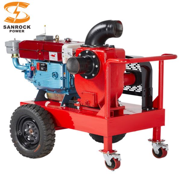 Single Cylinder Diesel Engine Water Pump Set Agricultural Irrigation Pump Easy Start