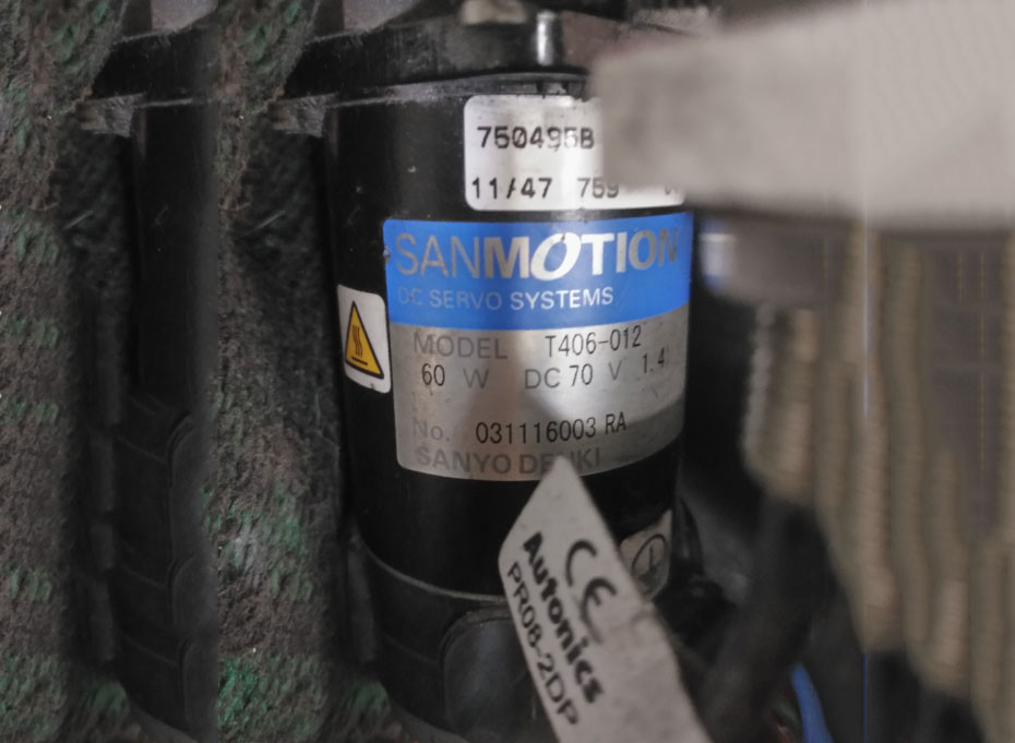 Electronical Vector 2500 Auto Cutter Parts Cylindrical Sharpening Motor Sanyo Denki T406-012 750495B