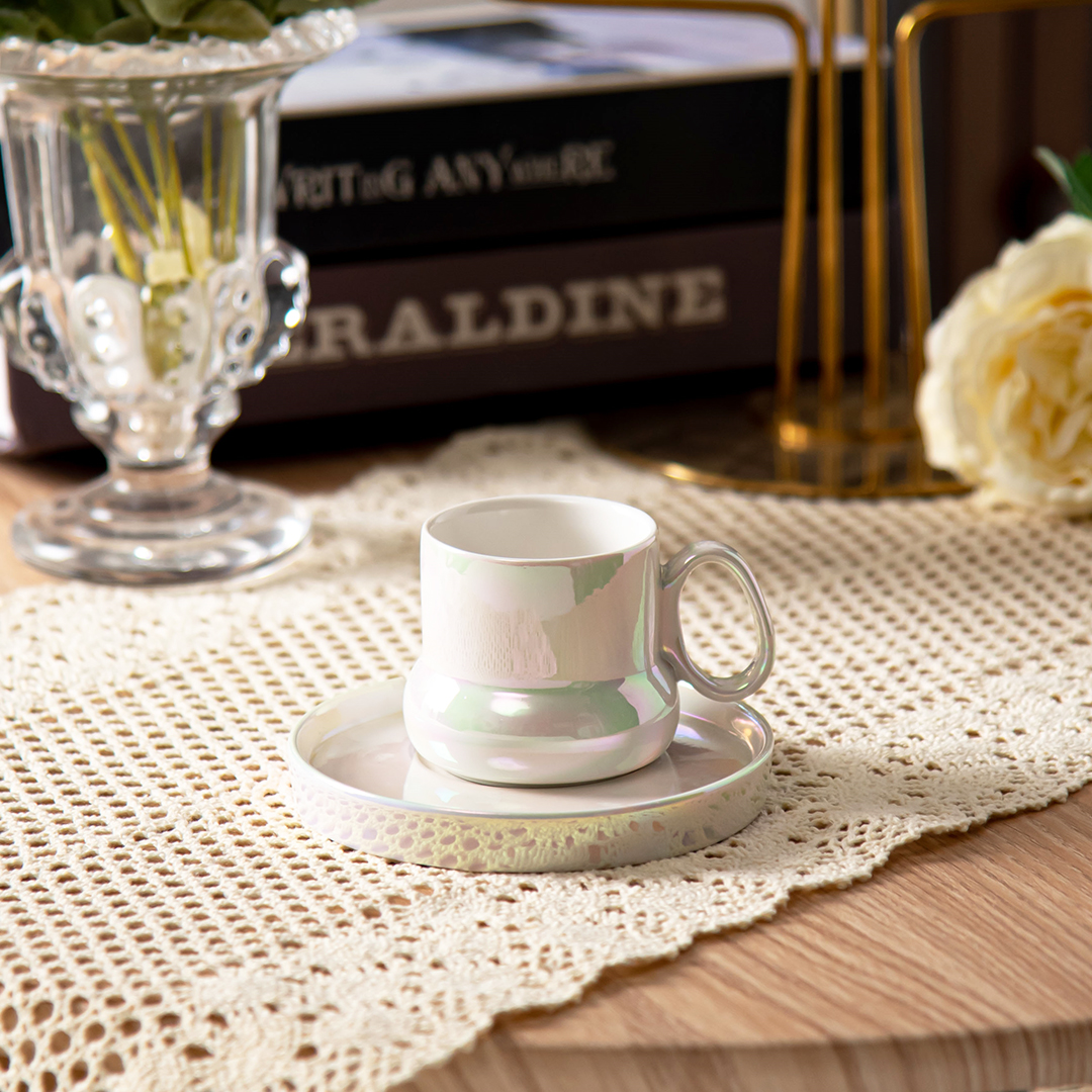 Ceramic Coffee Cups And Saucers Luxury Bulk Tea Cup For Occasion Business Gifts