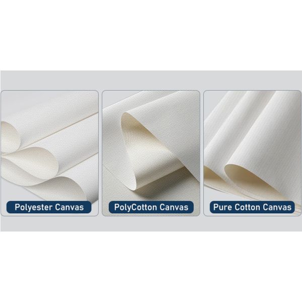 360gsm Matte Surface Poly Cotton Inkjet Canvas Roll for Pigment Latex Dye Inks Digital Printing
