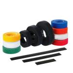 Flexible 2 Sided Tape , Printable Hook Loop Fastening Cable Ties