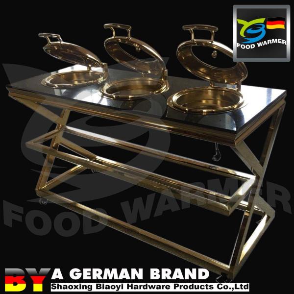 Electric Mobile Buffet Stations Stainless Steel 304 Material CE Certification