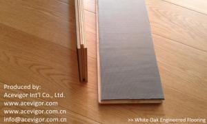 China Engineered White Oak Flooring with EVA back on sale