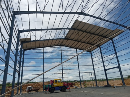 Q345B Q235B Prefab Light Steel Structure Construction Warehouse