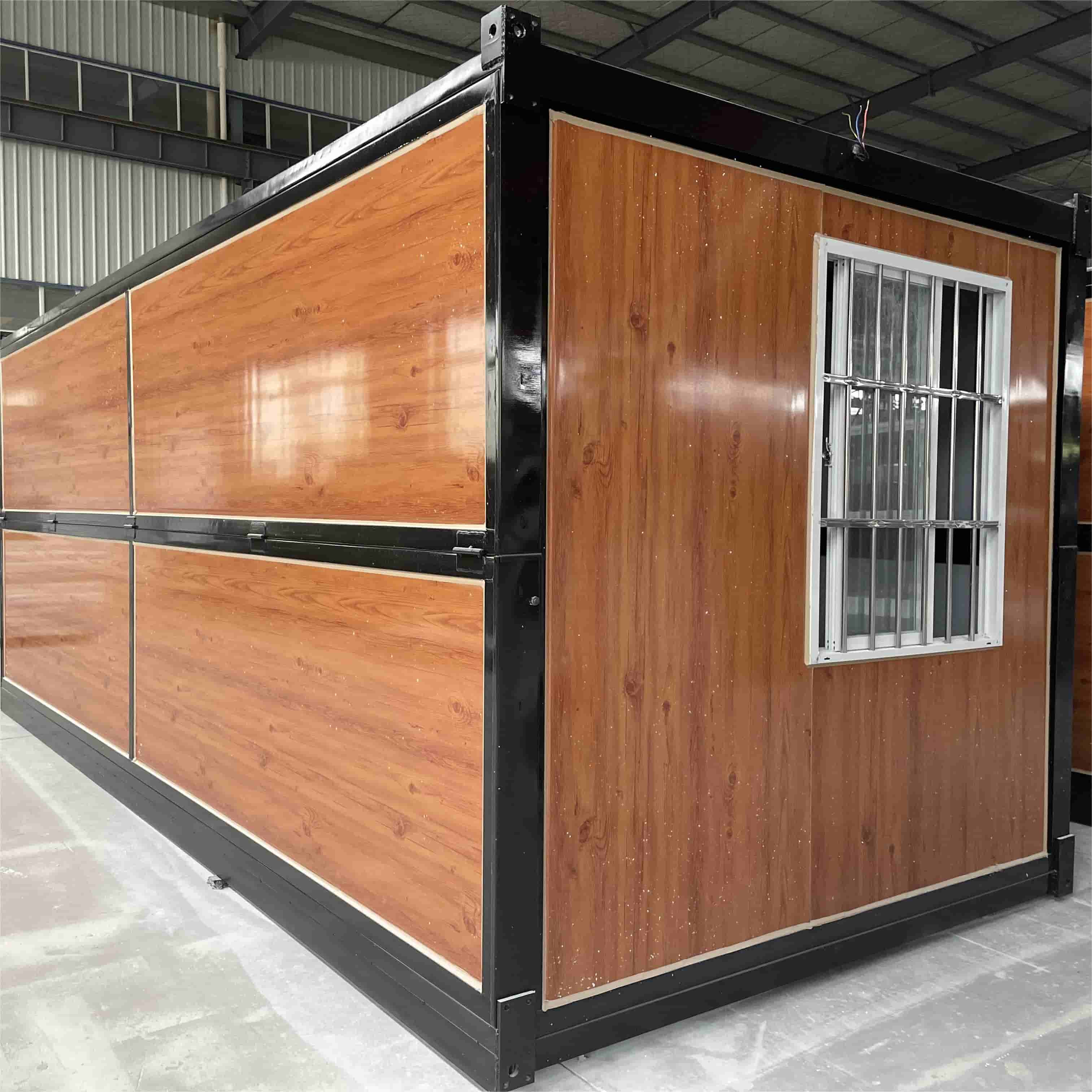 Wood Grain Glass Collapsible House Container Quick Setup ODM
